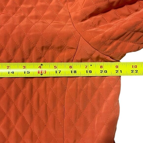 Susan Graver Quilted Utility Jacket Size S Orange Barn Equestrian Cabincore - Picture 7 of 9